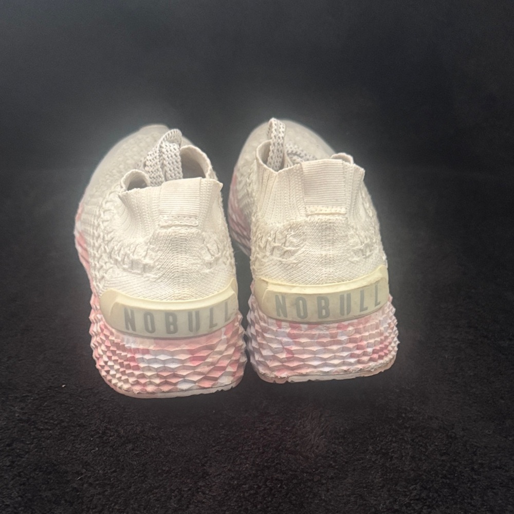 NOBULL Women's Cream and Pink Athletic Shoes